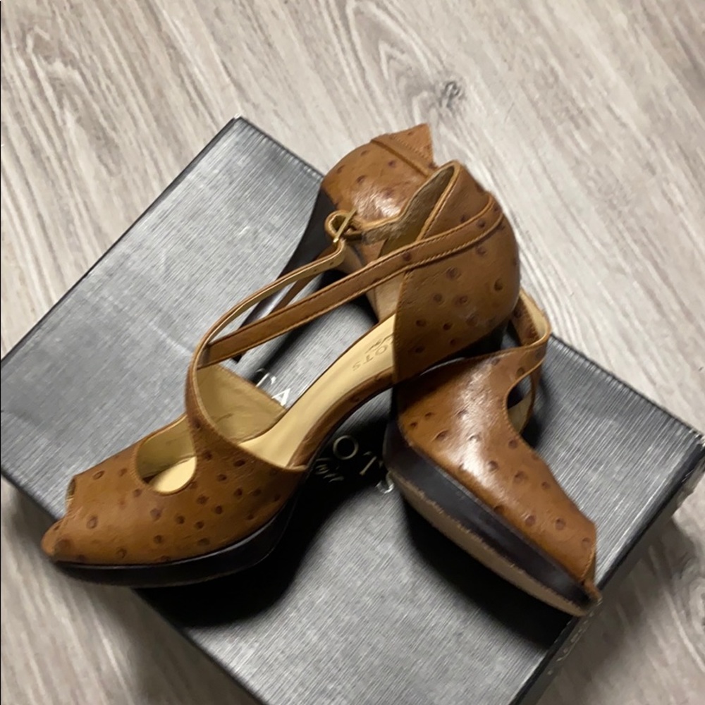 Talbots Leather Peep-Toe Platforms - image 2